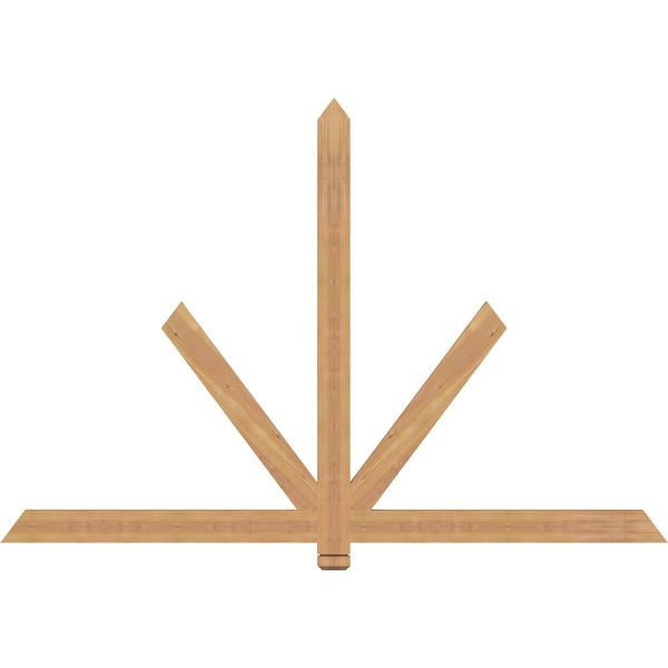 Ekena Millwork Kennewick Timber Gable Bracket, Western Red Cedar, 72"W x 48"H x 1 1/2"D x 3 1/2"F, 16/12 Pitch GBW072X48X0204KEN00SWR - main
